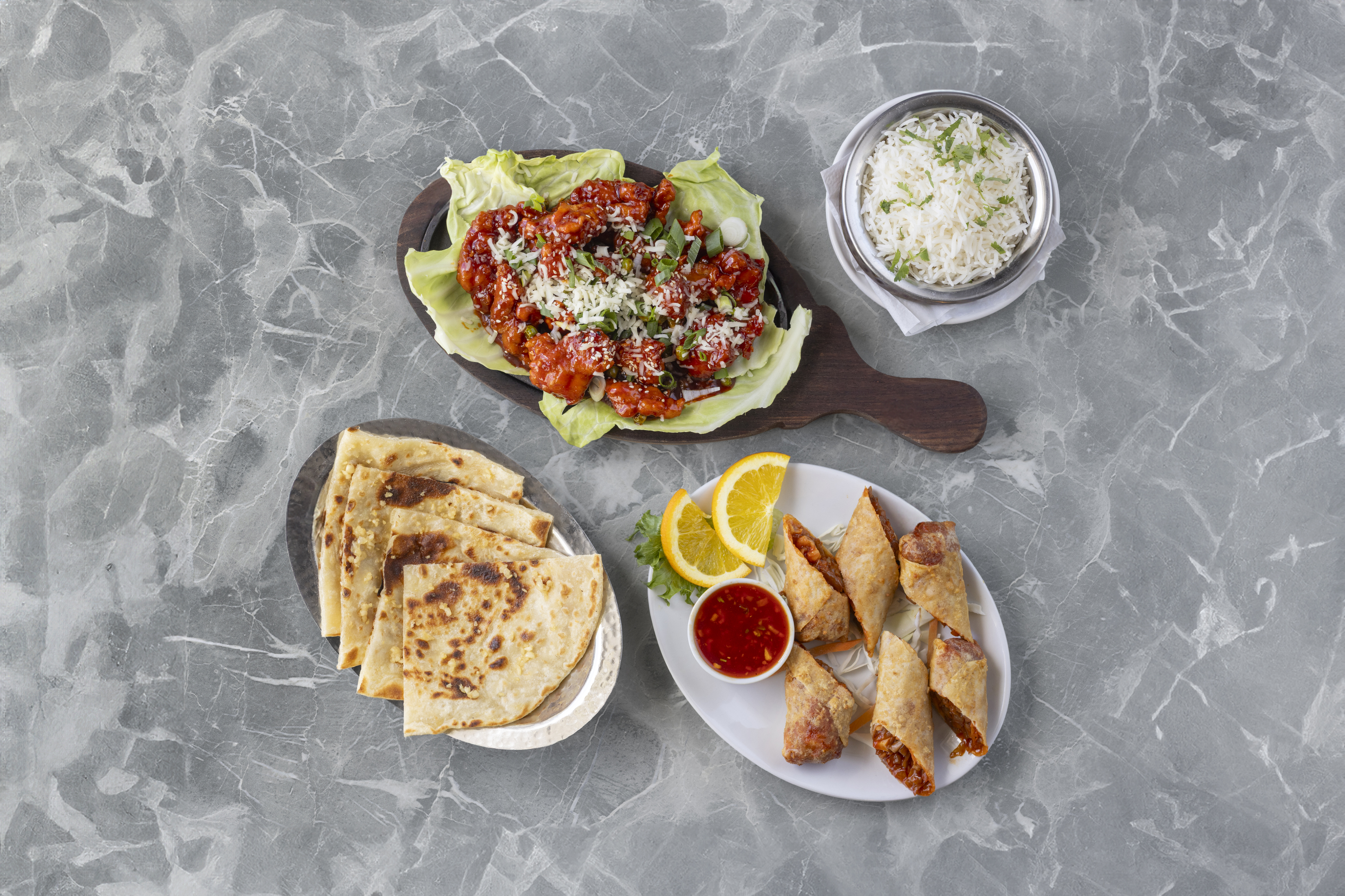 Chicken sizzler combo